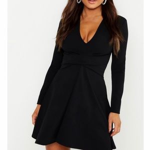 H&M V NECK-Black/ sparkle dress!